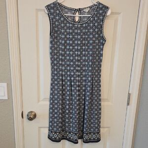 Max Studio Green and Black Patterned Dress